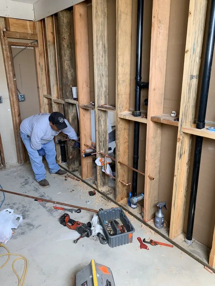 Commercial rough-in plumbing for Gas Line Repair in South Orleans